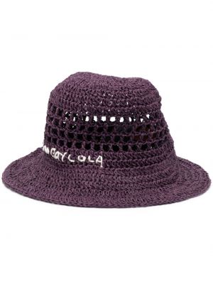 Haftowany kapelusz Bimba Y Lola fioletowy