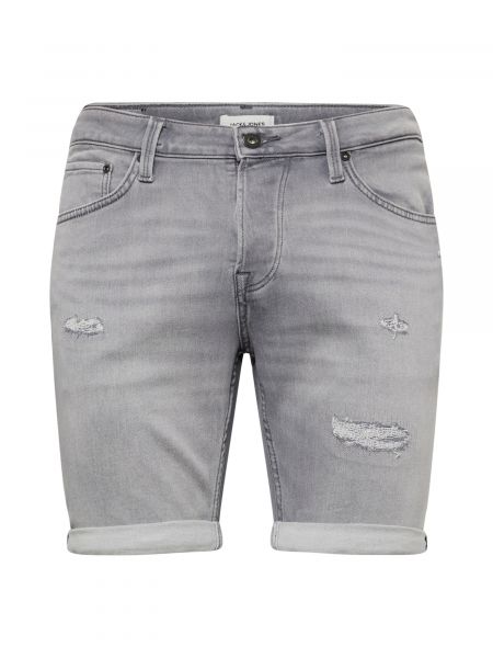 Priliehavé džínsové šortky Jack & Jones sivá