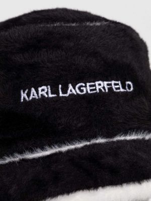 Klobuk Karl Lagerfeld črna