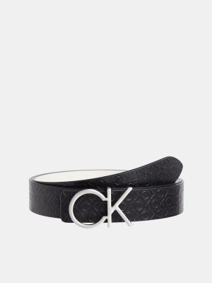 Cinturón de cuero con hebilla reversible Calvin Klein
