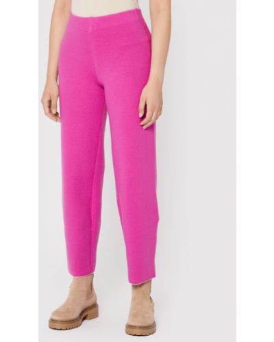 Pantaloni cu croială lejeră Liviana Conti roz