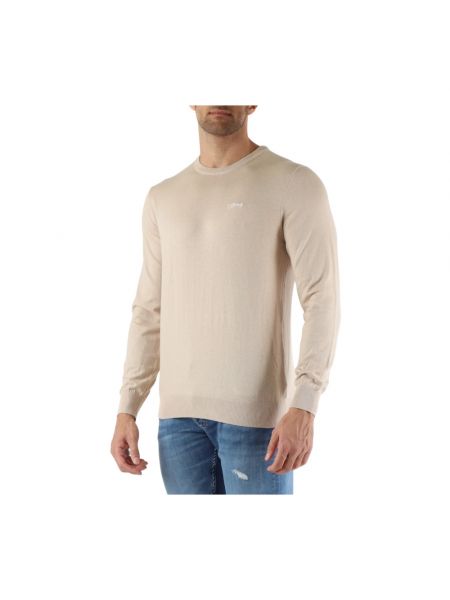 Jersey de seda de algodón de tela jersey Guess beige