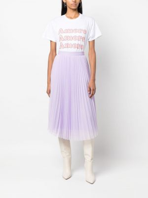Plisované midi sukně Twinset fialové