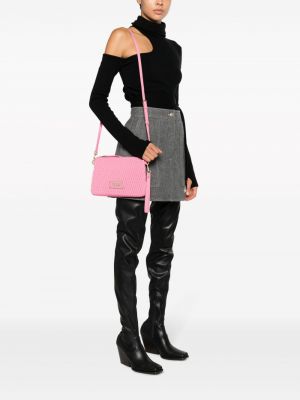 Taška přes rameno Versace Jeans Couture růžová