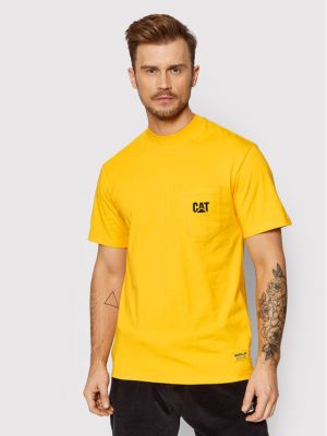 Marškinėliai Caterpillar geltona