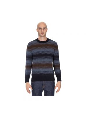 Sweter w paski Altea niebieski