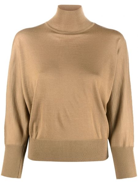 Striktrøje Max Mara brun