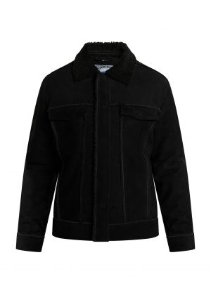 Kožna jakna Dreimaster Vintage crna