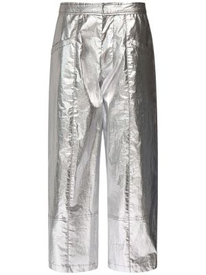Pantalon en coton Isabel Marant argenté