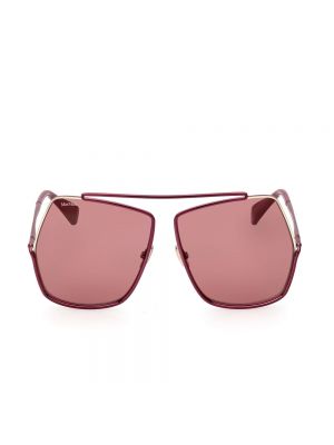 Okulary przeciwsłoneczne Max Mara fioletowe