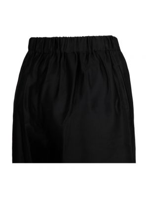 Pantalones cortos con bordado de algodón Max Mara negro