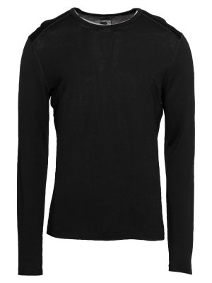 T-shirt a maniche lunghe in maglia Icebreaker nero