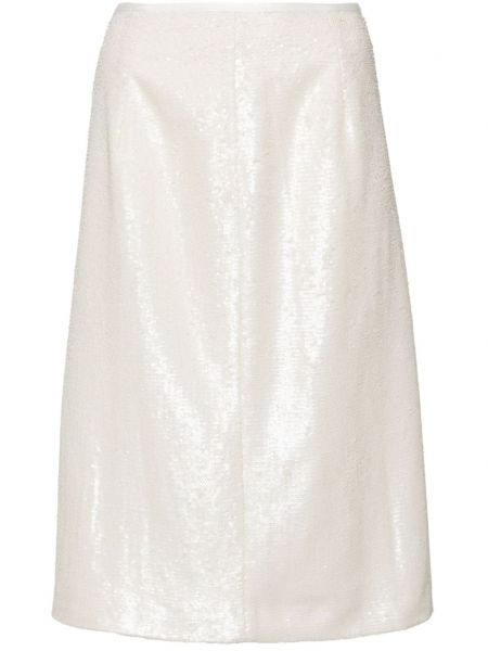 Puzdrová sukňa Incotex biela