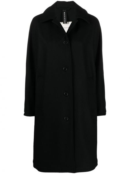 Μάλλινο παλτό Mackintosh μαύρο
