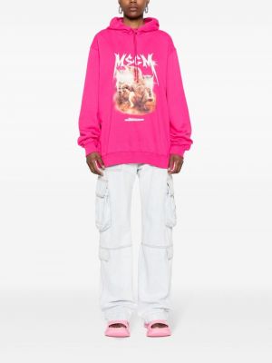 Kapučdžemperis ar apdruku Msgm rozā