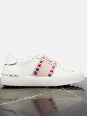 Bőr sneakers Valentino Garavani rózsaszín
