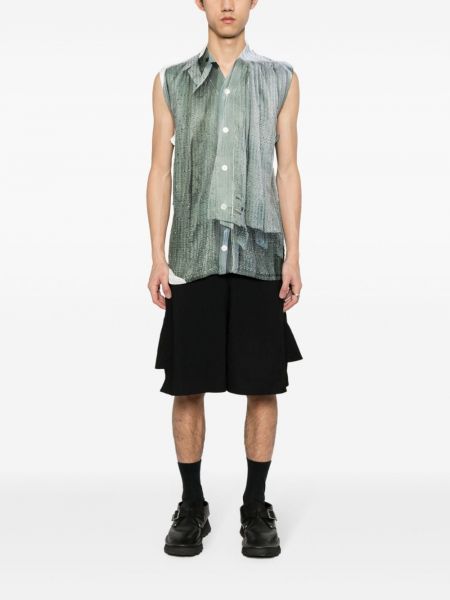 Abstraktse nööpidega vest Comme Des Garçons Homme Plus roheline