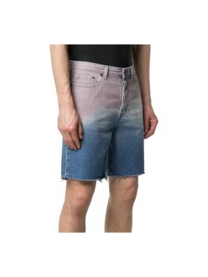 Pantalones cortos vaqueros de algodón Saint Laurent azul