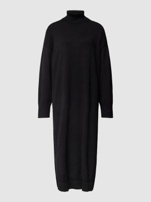 Dzianinowa sukienka z wiskozy Moss Copenhagen czarna