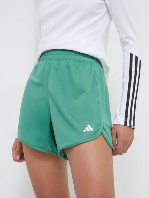 Pantaloni scurți cu talie înaltă Adidas Performance verde