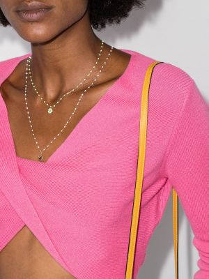 Collar de flores de oro rosa Gigi Clozeau