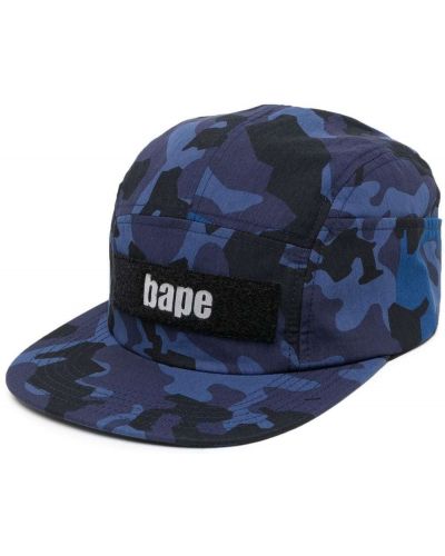 Kamuflere trykt cap A Bathing Ape® blå