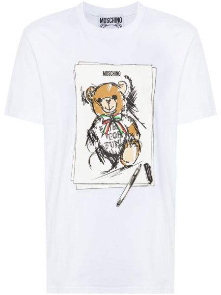 T-shirt Moschino hvid