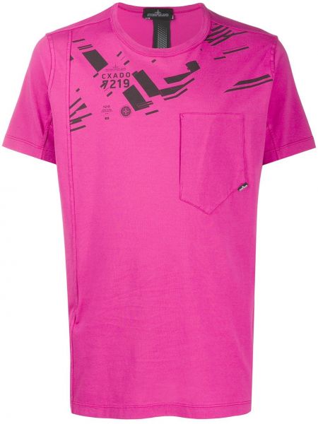 Camiseta de cuello redondo Stone Island Shadow Project rosa