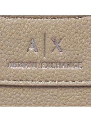 Shopper kabelka Armani Exchange béžová