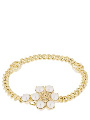 Zapestnica z perlami Gucci zlata