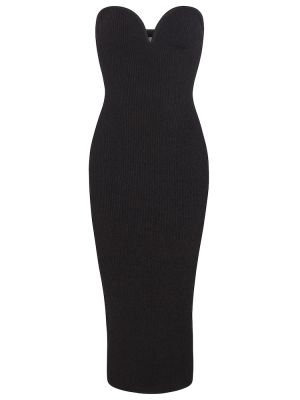 Viskózové šaty Galvan - černá