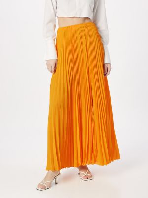 Plisovaná voľná priliehavá dlhá sukňa Patrizia Pepe oranžová