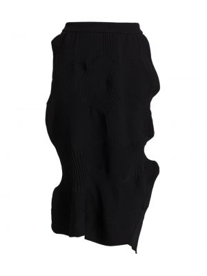 Плиссированная юбка Issey Miyake черная