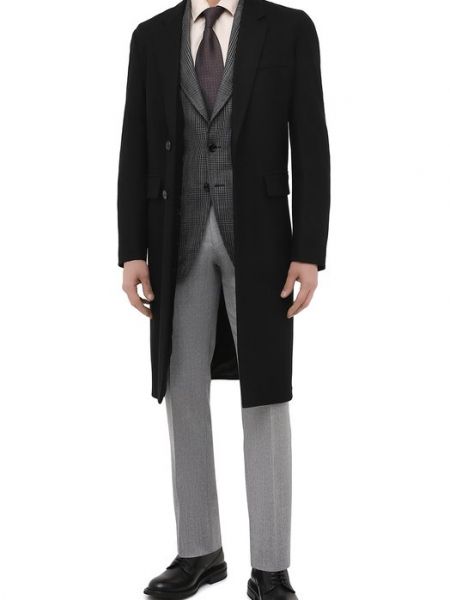 Шелковый шерстяной пиджак Tom Ford серый