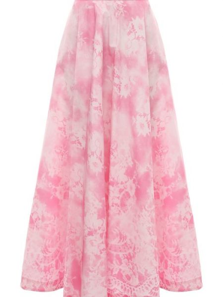 Хлопковая юбка Msgm розовая