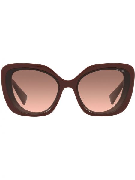 Gafas de sol oversized Miu Miu Eyewear rojo