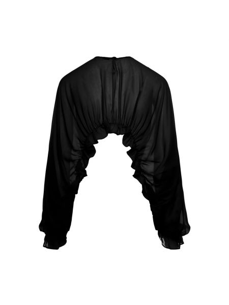 Jersey con volantes de tela jersey Pinko negro