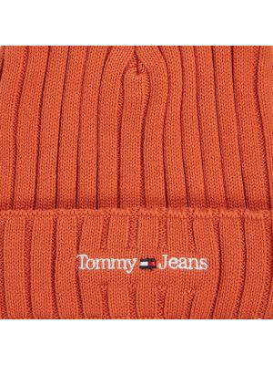 Шапка Tommy Jeans оранжевая