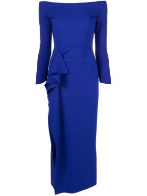 Drapírozott estélyi ruha Chiara Boni La Petite Robe kék