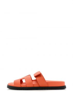 Kožené sandále Hermès Pre-owned ružová