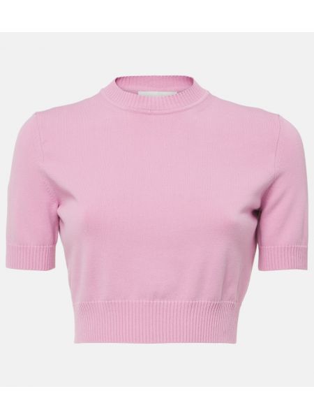 Strikket crop top Sportmax lilla