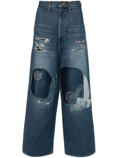 Flared jeans Kapital blå