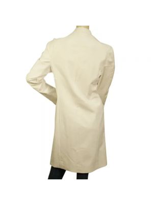 Manteau en coton Versace Pre-owned blanc