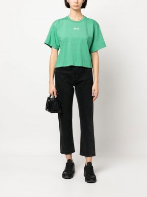 Kokvilnas t-krekls ar apdruku Rlx Ralph Lauren zaļš