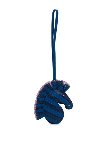 Prívesok so vzorom zebry Hermès Pre-owned modrá
