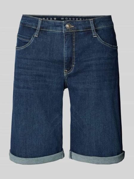 Szorty jeansowe z kieszeniami Mac niebieskie