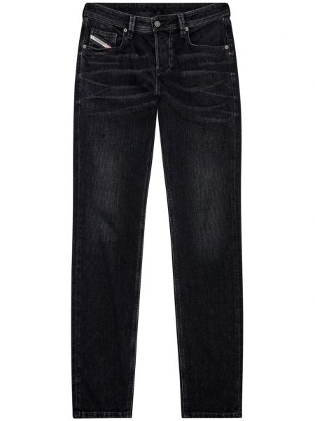 Skinny džíny s nízkým pasem Diesel černé