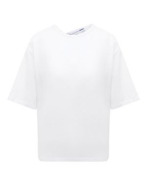 Хлопковая футболка Jacob Cohen белая