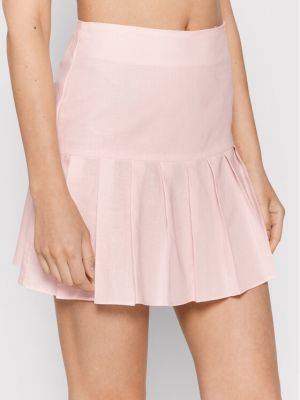 Mini sijonas slim fit Glamorous rožinė