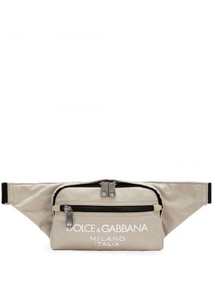 Pasek z nadrukiem Dolce And Gabbana szary